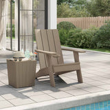 Garden Adirondack Chair Light brown Polypropylene Medium 364175