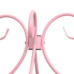 ZNTS 284490 Canopy Bed Frame without Mattress Pink Metal 160x200 cm