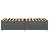 Bed Frame without Mattress Dark Grey 100x200 cm Fabric 3284709