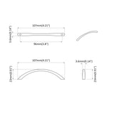 Handle 1385 pcs Silver 107 x 3.6 x 23 mm Stainless Steel 864691