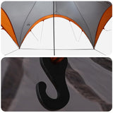 Party Tent with Roof Grey and Orange 600 x 600 x 400 cm 42028613