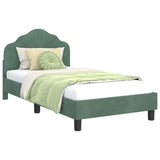 Children's Bed Frame with Headboard Sea Green 80 x 160 cm 42010941