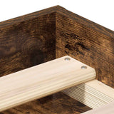 Bed Frame without Mattress Smoked Oak 120x200 cm 3203856