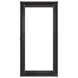 Planter Black 40x80x40 cm Cold-rolled Steel 860731