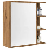 Bathroom Mirror Cabinet Artisan Oak 62.5x20.5x64 cm Engineered Wood 856178