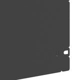Lawn Edgings 30 pcs Black 103 x 0.05 x 22 cm Steel 874767