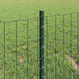 Fence Post 22 pcs Green 80 cm Steel 3335910
