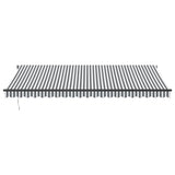 Manual Retractable Awning Anthracite and White 500x350 cm 3215816