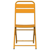Garden Folding Chair Folding 2 pcs Mustard 42 x 52 x82cm 42002939