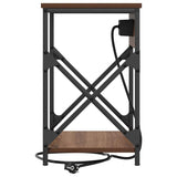 Bedside Cabinet Brown Oak 41 x 31 x 51 cm Engineered Wood 859513