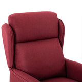 Massage Chair with Cushion Wine 93.5 x 67.5 x 101.5 cm Fabric 348352