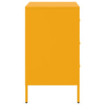 ZNTS Bedside Cabinet Mustard Yellow 36x39x68 cm Steel 843084