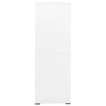 ZNTS Filing Cabinet White 90x46x134 cm Steel 336294