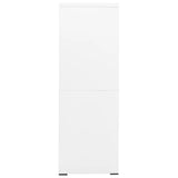 ZNTS Filing Cabinet White 90x46x134 cm Steel 336294