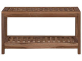 Bathroom Side Table Natural 60 x 30 x 45 cm Solid Teak Wood 42024291