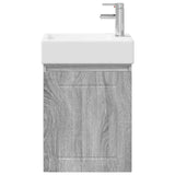 Bathroom Vanity Unit with Tap Grey Sonoma 45.5 x 25.5 x 84 cm 889497