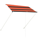 145895 Retractable Awning 200x150 cm Orange and Brown