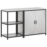 Kitchen Storage Set HATTEM 2 pcs Silver Stainless Steel 3392684