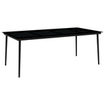 ZNTS 9 Piece Garden Dining Set White 3099274