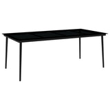 ZNTS 9 Piece Garden Dining Set White 3099274