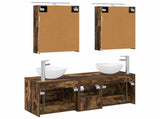 Bathroom Furniture Set 5 pcs Smoked Oak 3406715