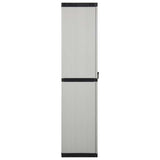 Garden Storage Cabinet with 3 Shelves Grey&Black 68x40x168 cm 340984