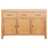 Sideboard Brown 112 x 33.5 x 70 cm Solid oak wood 247598