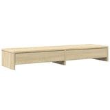 Monitor Stand with Drawers Sonoma Oak 100x27x15 cm Engineered Wood 854672