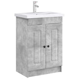 Bathroom under Sink Cabinet Concrete Grey 56 x 37.5 x 81 cm 890007