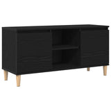 TV Cabinet Black Oak 102 x 35 x 50 cm Engineered Wood 862584