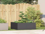 Planter Black 80x80x40 cm Cold-rolled Steel 860738