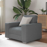 Sofa Dark Grey 100 x 77 x 82 cm Fabric 4105208
