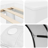 Bed with Tunnel 3 pcs Artisian Oak and White Engineered Wood 3423695