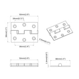 Hinge 720 pcs Silver 50 x 38 x 1.3 mm Steel 864664