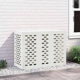 Air Conditioner Cover White 110 x 50 x 80 cm Steel 865905