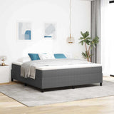 Platform Bed Frame Light Grey 180 x 200 cm Fabric 3337422
