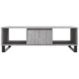 ZNTS Coffee Table Grey Sonoma 104x60x35 cm Engineered Wood 827098