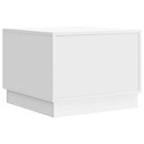 Coffee Table with Drawer White 49 x 50 x 37 cm Engineered Wood 895425