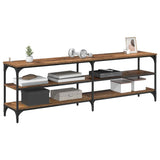 TV Cabinet Old Wood 160 x 30 x 50 cm Engineered Wood and Iron 881288