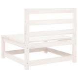 Garden Sofas Armless 3 pcs White 70x70x67 cm Solid Wood Pine 837929