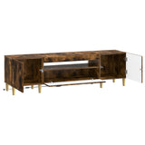 LED TV Cabinet Smoked Oak Engineered Wood 897130