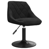 Swivel Dining Chairs 2 pcs Black Velvet 335324
