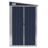 Garden Shed Anthracite Galvanised steel, metal Medium Garden Shed 316227
