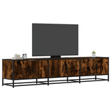TV Cabinet Smoked Oak 180x35x41 cm Engineered Wood 3300787