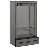 Wardrobe Grey 87x49x159 cm Fabric 282460