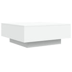 ZNTS Coffee Table White 80x80x31 cm Engineered Wood 836581