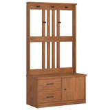 ZNTS Hall Tree SANDENS 87x40x159.5cm Solid Wood Pine 4010493