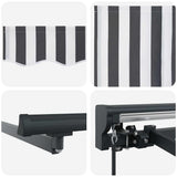 Awning Frame Anthracite and White 450 x 300 cm 3330897