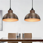 Ceiling Lamps 2 pcs Semi-spherical Copper Colour 242556