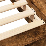 Bed Frame without Mattress Smoked Oak 135x190 cm Double 3281228